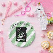 かわいいギターロックアンドロールミュージカル楽器 ペーパープレート (パーティー)