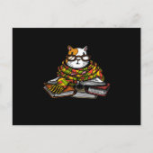 かわいいギニア豚読の本 |かわいいペット好き ポストカード (正面)