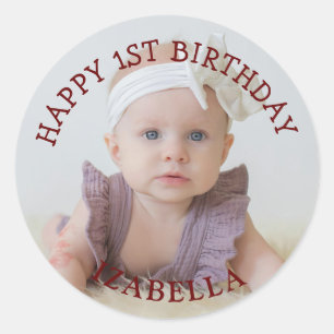 かわいいギフトおめでとう誕生日 ラウンドシール