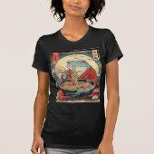 かわいいギフトのための麺を食べるカエルのデザイン Tシャツ (正面)