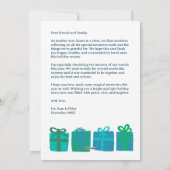 かわいいギフトプレゼント手描きカスタム6 PHOTO シーズンカード (裏面)