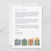 かわいいギフトプレゼント手描きカスタム6 PHOTO シーズンカード (裏面)