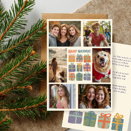 かわいいギフトプレゼント手描きカスタム6 PHOTO シーズンカード