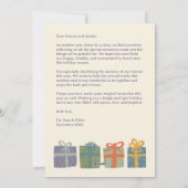 かわいいギフトプレゼント手描きカスタム6 PHOTO シーズンカード (裏面)