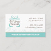 かわいいギフトボックスプレゼント名刺 名刺 (正面)