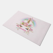 かわいいギフト孫娘ユニコーン ドアマット (アングル)