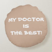 かわいいギフト私の医者は最高の!クッション ラウンドクッション (裏面)