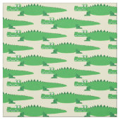 かわいいギャツビーズワニの漫画 ファブリック (見本)