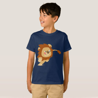 かわいいギャロッピング漫画ライオンの子供たちTシャツ Tシャツ