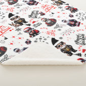 かわいいギャングのサンタメリークリスマスを白に | シェルパブランケット (3/4)