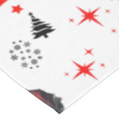 かわいいギャングのサンタメリークリスマスを白に | テーブルクロス (アングル)