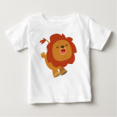 かわいいギャンボリングマンガライオンベビーTシャツ ベビーTシャツ (正面)