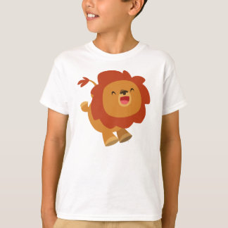 かわいいギャンボリング漫画ライオンの子供たちTシャツ Tシャツ