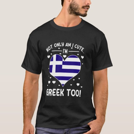 かわいいギリシャのルーツ引用文ギリシャの女の子女性ギリシャFl Tシャツ (正面)