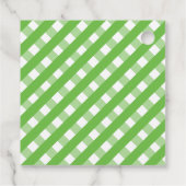 かわいいギンガパーソナライズされたムの贈り物やメッセージカード フェイバータグ (裏面)