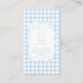 かわいいギンガフランスのムテディベアベビー エンクロージャーカード (正面)