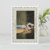 かわいいギンガムプレイドカスタム写真クリスマスカード シーズンカード (スタンド正面)