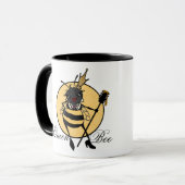 かわいいクイーンビーリンガーマグ マグカップ (正面左)