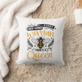 かわいいクイーンビー愛好家ワードアート クッション (ブランケット)