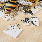 かわいいクイーンビー ジグソーパズル (側面)