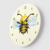 かわいいクイーンビー ラージ壁時計 (傾斜)