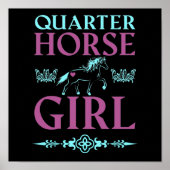 かわいいクォーターホースガール ポスター (正面)