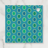 かわいいクジャクパーソナライズされたの贈り物やメッセージカード フェイバータグ (裏面)