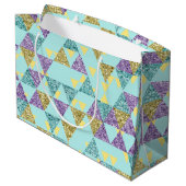 かわいいクジャクパーティー ラージペーパーバッグ (裏面アングル)