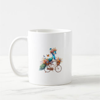 かわいいクジャク コーヒーマグカップ