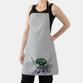 かわいいクジャックスパイダーデジタルアート エプロン (インサイチュ)
