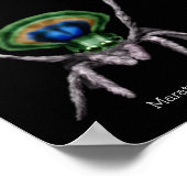 かわいいクジャックスパイダーデジタルアート ポスター (角)