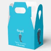 かわいいクジラとセーリングボート漫画イラストレーション フェイバーボックス (オープン)