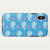 かわいいクジラとハートの携帯ケース Case-Mate iPhoneケース (裏面(横))