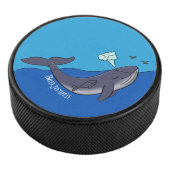 かわいいクジラと子牛のお洒落漫画 アイスホッケーパック (3/4)