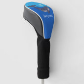 かわいいクジラと子牛のお洒落漫画 ゴルフヘッドカバー (アングル)