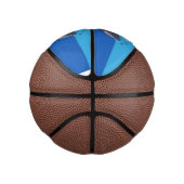 かわいいクジラと子牛のお洒落漫画 ミニバスケットボール (右)