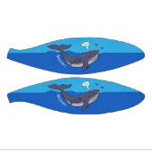 かわいいクジラと子牛のお洒落漫画 ミニバスケットボール (パネル)