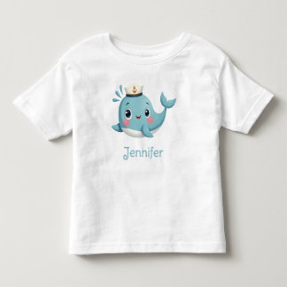 かわいいクジラのデザインの子供用Tシャツ トドラーTシャツ