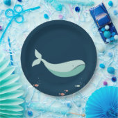 かわいいクジラのパーティーの供給のプレート ペーパープレート (パーティー)