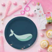 かわいいクジラのパーティーの供給のプレート ペーパープレート (パーティー)
