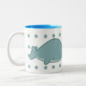 かわいいクジラのマグ ツートーンマグカップ (左)