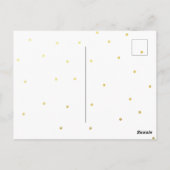 かわいいクジラのマフラー 冬の子供の誕生日 ポストカード (裏面)