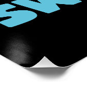 かわいいクジラの泳ぐを続けて ポスター (コーナー)