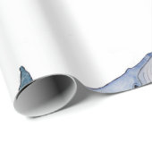 かわいいクジラの海をテーマにした包装紙 ラッピングペーパー (ロールコーナー)