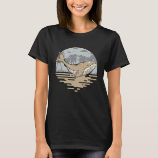 かわいいクジラの海洋ほ乳類 くじら 海の生き物 Tシャツ