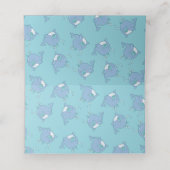 かわいいクジラの赤ちゃんシャワーかわいいボーイブルー プレイスカード (内部開封)