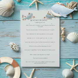 かわいいクジラの赤ちゃんシャワーゲーム