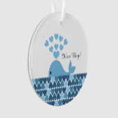 かわいいクジラオーナメント オーナメント (正面)