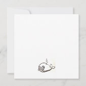 かわいいクジラスケッチ 招待状 (裏面)