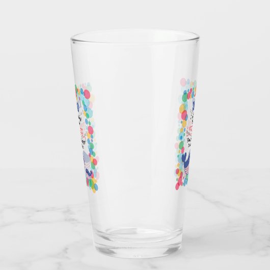 かわいいクジラパパ私はいつでもあなたの小さな女の子 タンブラーグラス (左)